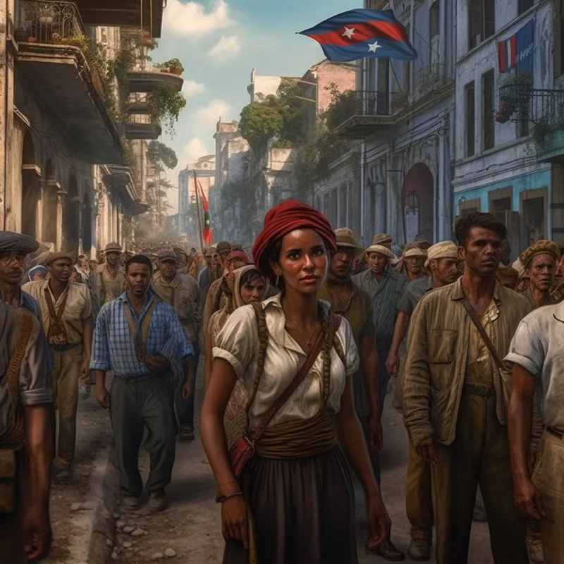 Imagen ficticia de la revolución cubana