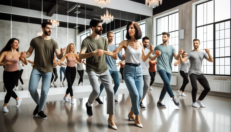 Aprendiendo a bailar salsa